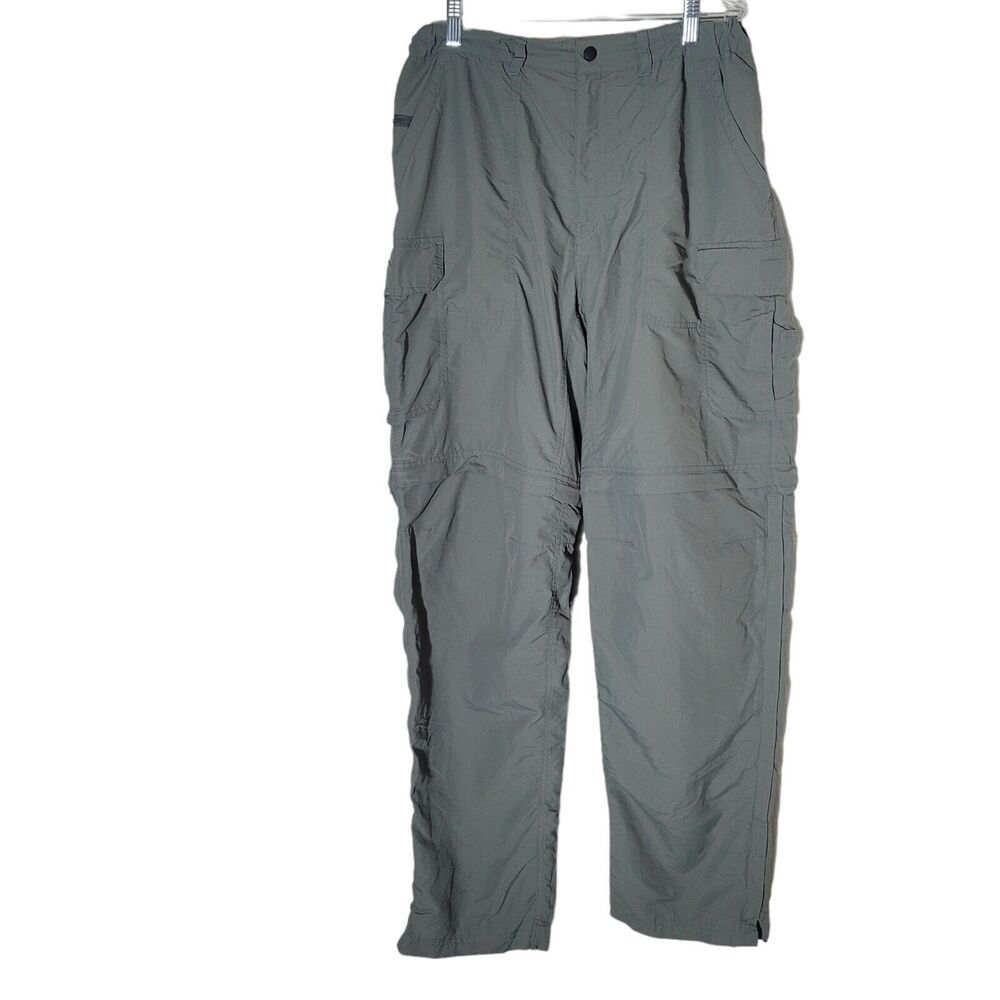 REI Men's Hiking Pants Size Large 36L Green Zip Off Convertible Outdoor Gorpcore